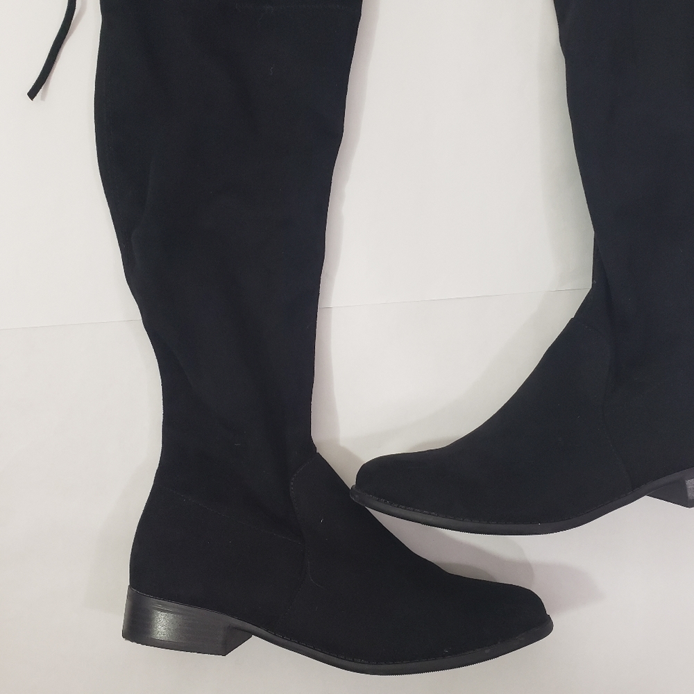 A New Day Sidney Over The Knee boot in black size 10 - Picture 3 of 12
